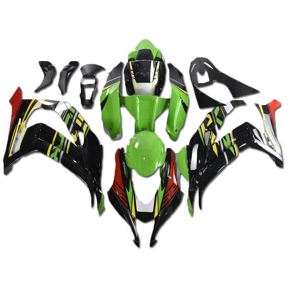 NT Fairing Fit for Kawasaki 2016-2020 ZX-10R N003- Green Black Red | ABS Injection