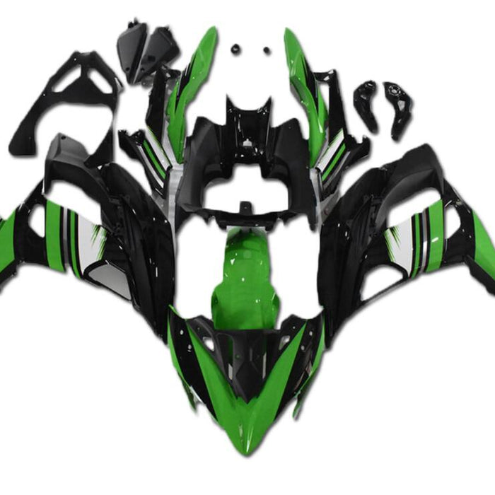 NT Aftermarket ABS Plastic Fairing Fit for EX650R 2017-2019 Green Black N001