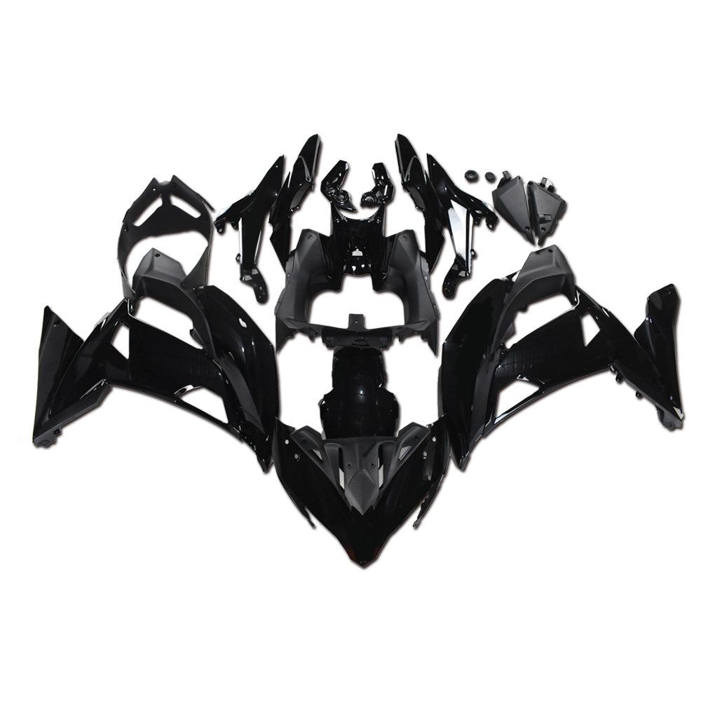 US STOCK NT Aftermarket ABS Plastic Fairing Fit for EX650R 2017-2019 Glossy Black N003 Available in CA