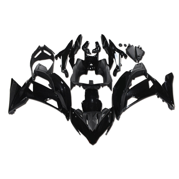 US STOCK NT Aftermarket ABS Plastic Fairing Fit for EX650R 2017-2019 Glossy Black N003 Available in CA