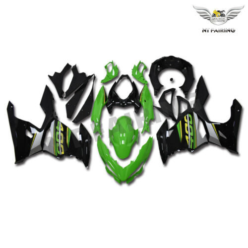 NT Fairing Fit for Kawasaki 2018-2023 EX400 N001- Green Black | ABS Injection, US Stock