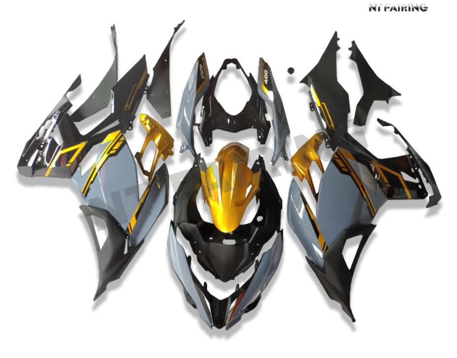 NT Fairing Fit for Kawasaki 2018-2023 EX400 N009- Gray Black | ABS Injection