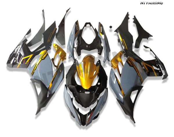 NT Aftermarket Injection ABS Plastic Fairing Fit for EX400 2018-2023 Gray Black N009