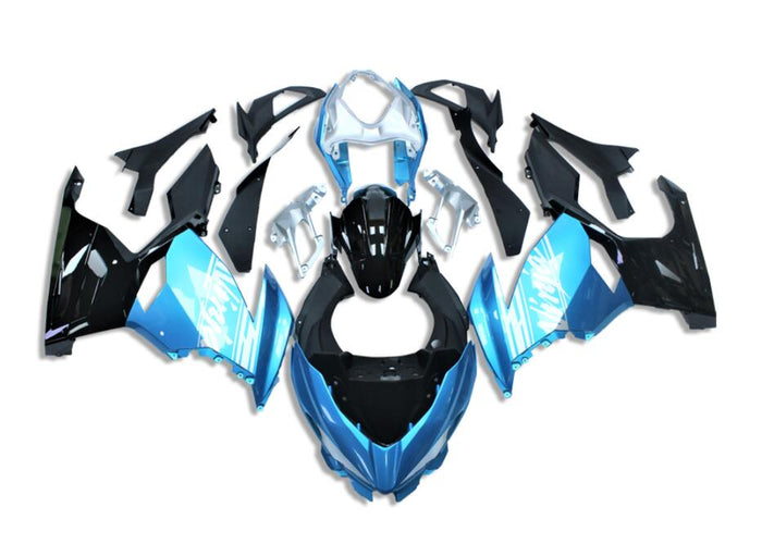 NT Aftermarket Injection ABS Plastic Fairing Fit for EX400 2018-2023 Blue Black N016