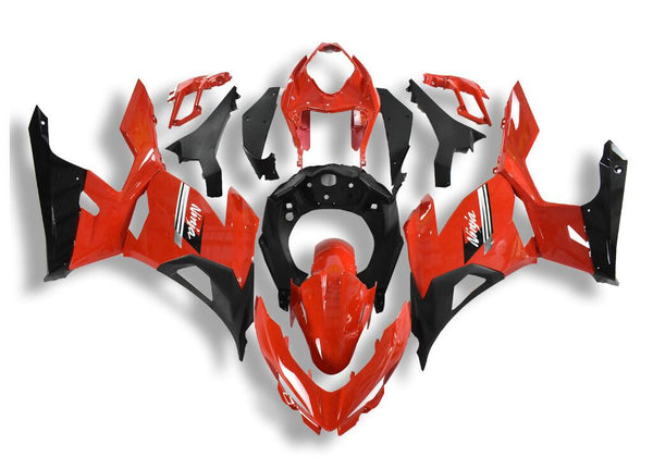 NT Aftermarket Injection ABS Plastic Fairing Fit for EX400 2018-2023 Red Black N018