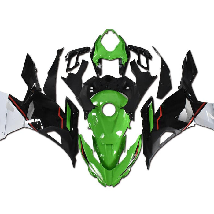 NT Aftermarket Injection ABS Plastic Fairing Fit for EX400 2018-2023 Green Black White T042