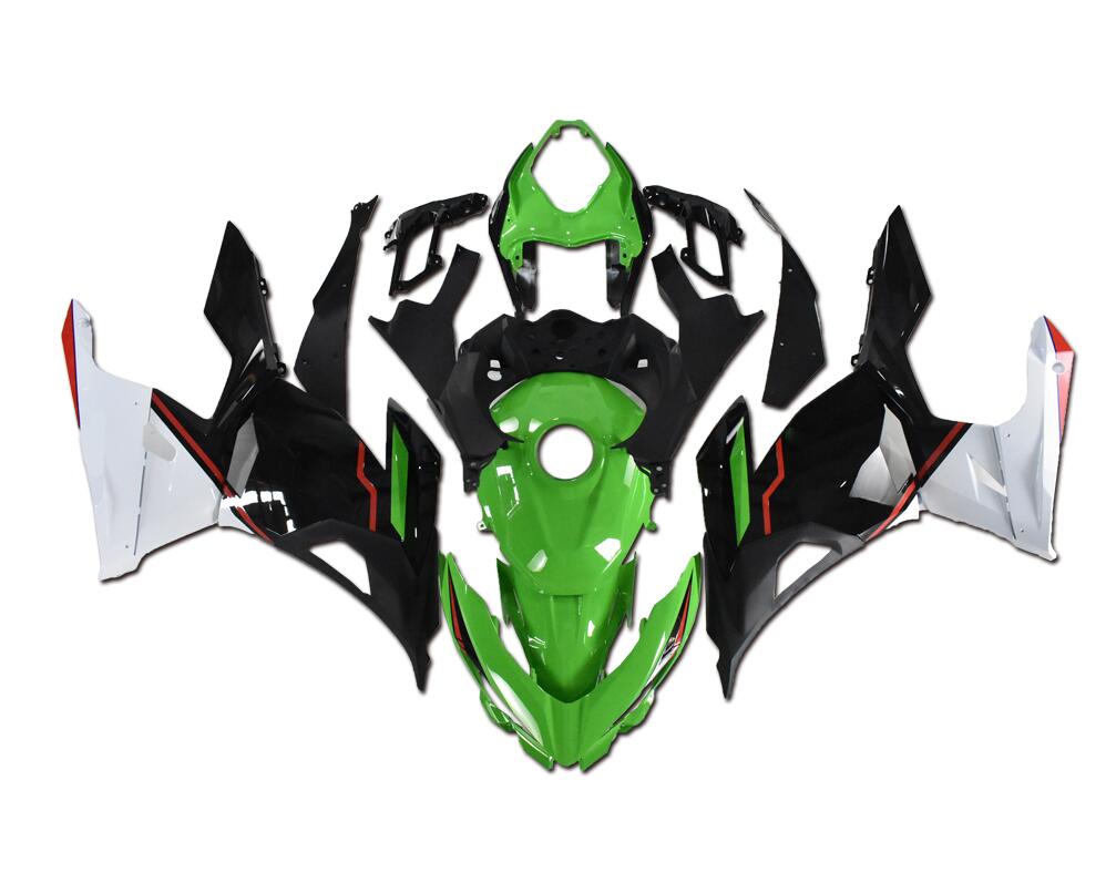 US STOCK NT Aftermarket Injection ABS Plastic Fairing Fit for EX400 2018-2023 Green Black White T042 Available in CA