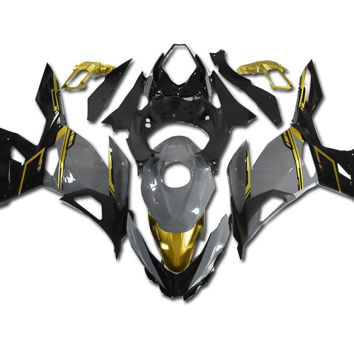 US STOCK NT Aftermarket Injection ABS Plastic Fairing Fit for EX400 2018-2023 Gray Gold Black T044 Available in CA