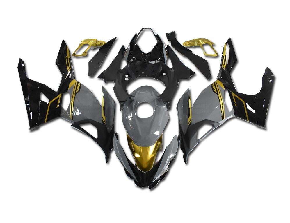 NT Fairing Fit for Kawasaki 2018-2023 EX400 T044- Gray Gold Black | ABS Injection