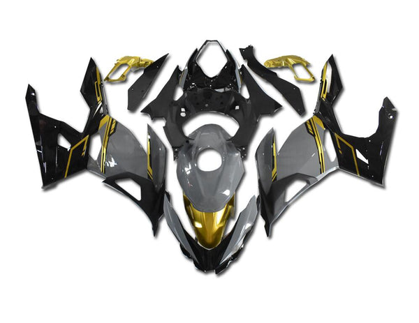 US STOCK NT Aftermarket Injection ABS Plastic Fairing Fit for EX400 2018-2023 Gray Gold Black T044 Available in CA