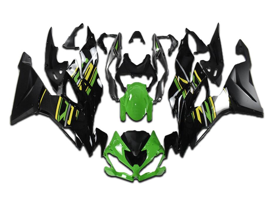NT Fairing Fit for Kawasaki 2019-2023 ZX-6R N003- Green Black | ABS Injection