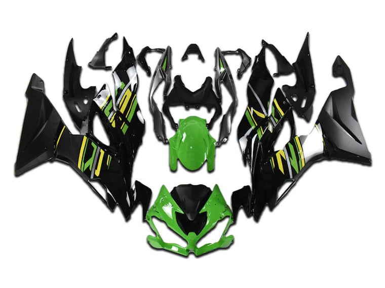NT Fairing Fit for Kawasaki 2019-2023 ZX-6R N003- Green Black | ABS Injection