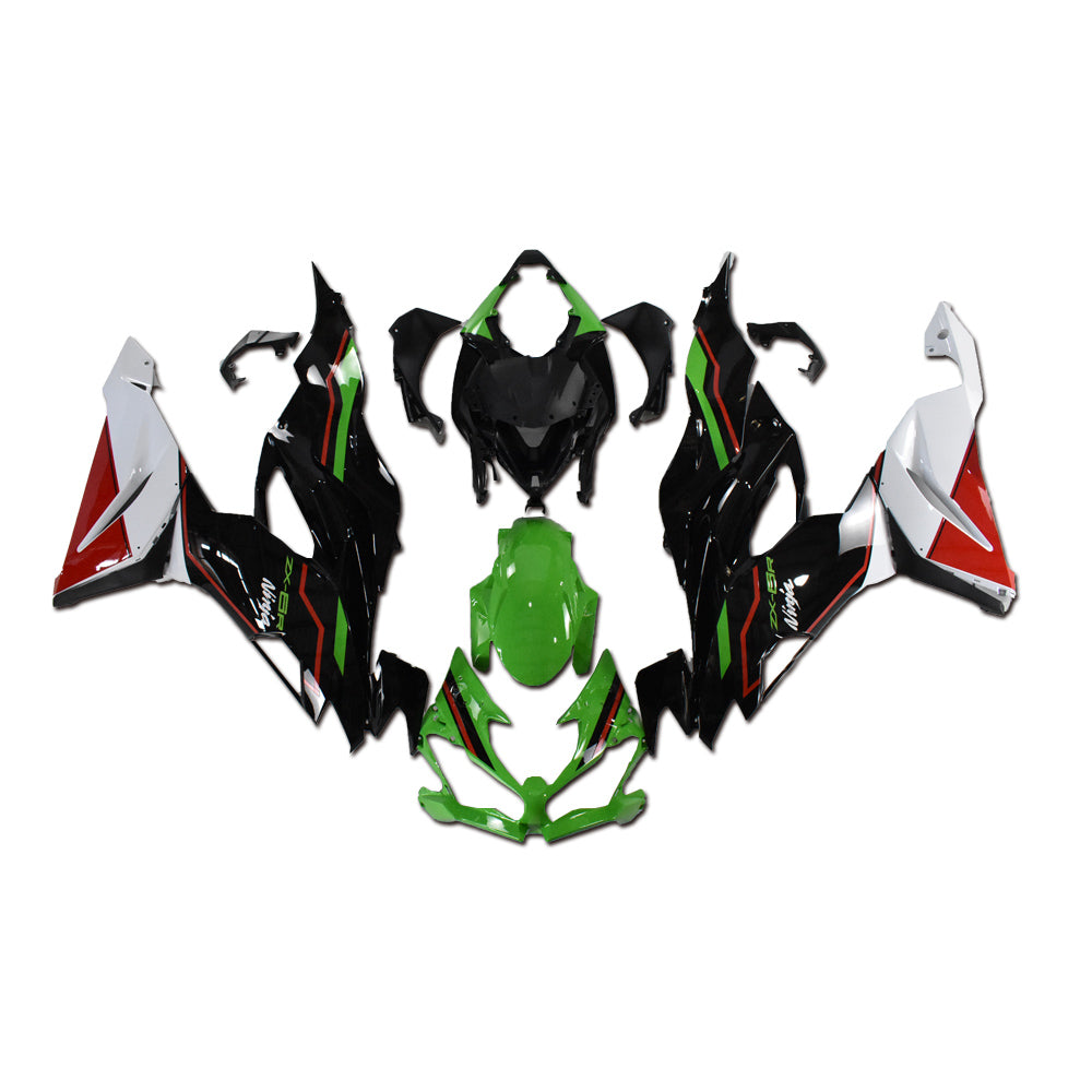 NT Fairing Fit for Kawasaki 2019-2023 ZX-6R N007- Green Black Red | ABS Injection