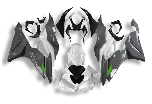 US STOCK NT Aftermarket Injection ABS Plastic Fairing Fit for ZX6R 636 2019-2023 Gray White N008 Available in CA