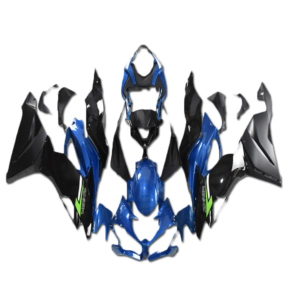 NT Fairing Fit for Kawasaki 2019-2023 ZX-6R N009- Blue Black | ABS Injection