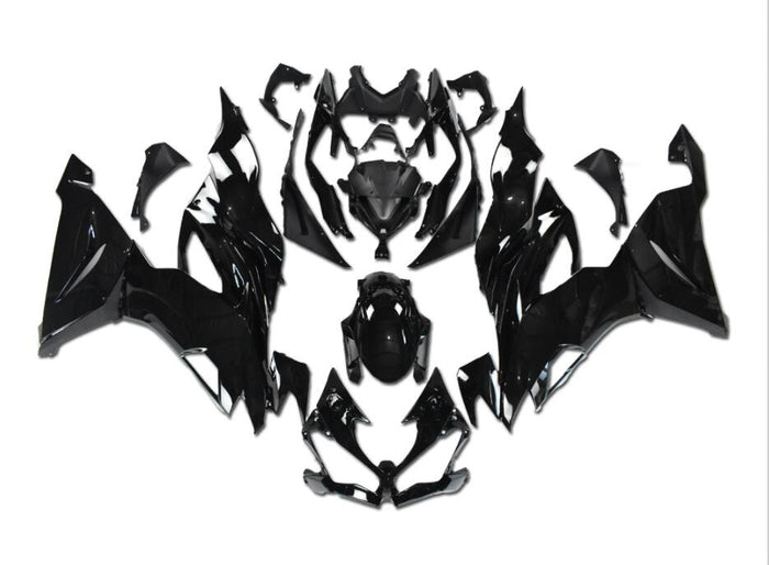 US STOCK NT Aftermarket Injection ABS Plastic Fairing Fit for ZX6R 636 2019-2023 Black N010 Available in CA