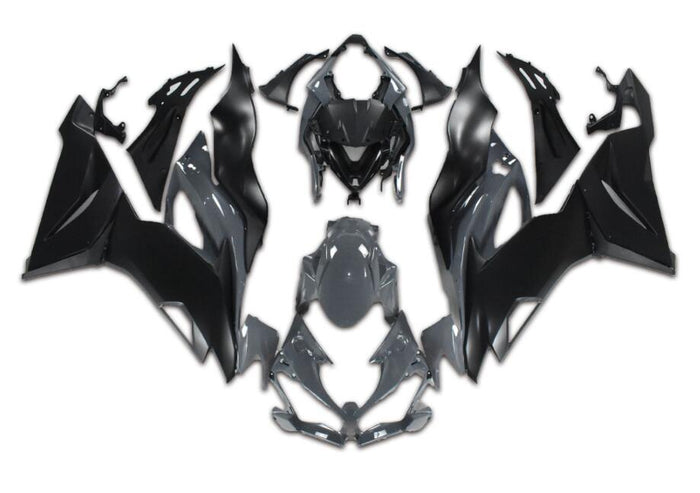 NT Aftermarket Injection ABS Plastic Fairing Fit for ZX6R 636 2019-2023 Gray Black N011