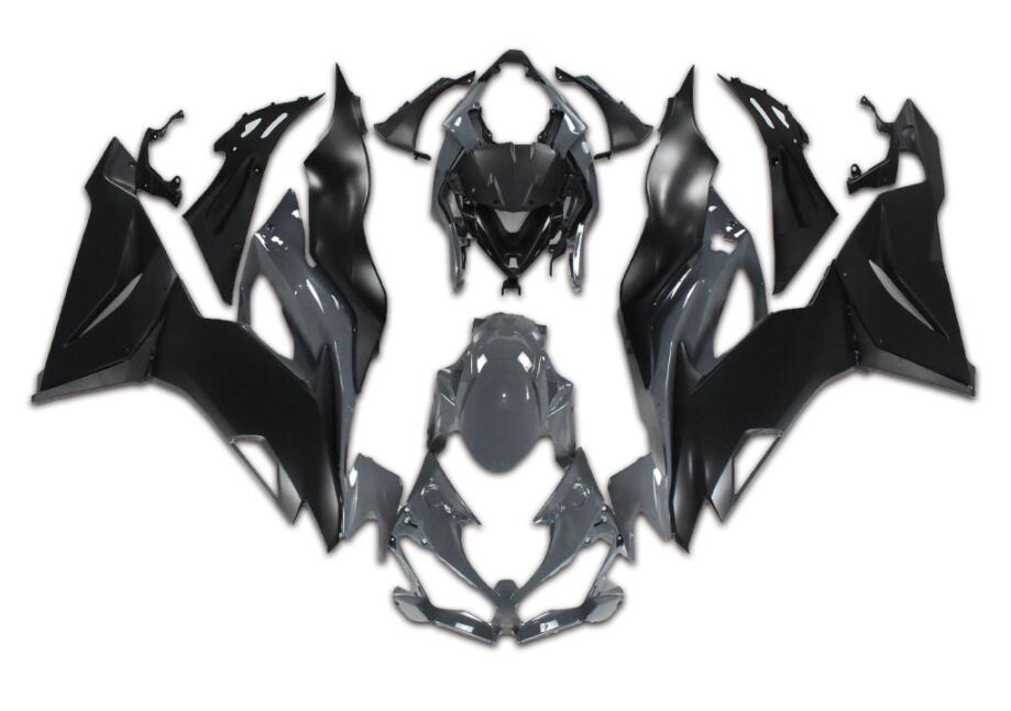 NT Fairing Fit for Kawasaki 2019-2023 ZX-6R N011- Gray Black | ABS Injection