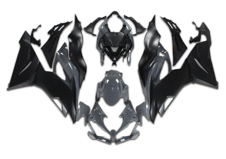 NT Fairing Fit for Kawasaki 2019-2023 ZX-6R N011- Gray Black | ABS Injection