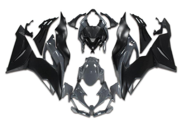 NT Aftermarket Injection ABS Plastic Fairing Fit for ZX6R 636 2019-2023 Gray Black N011