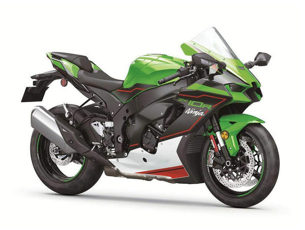 US STOCK NT Aftermarket ABS Plastic Injection Fairing Kit Fit for ZX10R 2021-2025 Green Black White Red N002 Available in CA