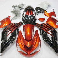NT Aftermarket Injection ABS Plastic Fairing Fit for ZX14R 2012-2017 Orange Black aOR