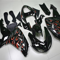 NT Aftermarket Injection ABS Plastic Fairing Fit for ZX10R 2006-2007 Black Gray Red N006