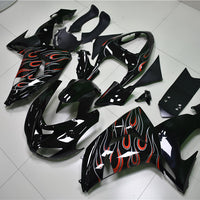 NT Aftermarket Injection ABS Plastic Fairing Fit for ZX10R 2006-2007 Black Gray Red N006
