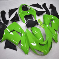 NT Aftermarket Injection ABS Plastic Fairing Fit for ZX10R 2006-2007 Green Black N007