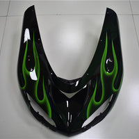 NT Aftermarket Injection ABS Plastic Fairing Fit for ZX10R 2006-2007 Black Green Flame N009