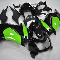 NT Aftermarket Injection ABS Plastic Fairing Fit for EX250 2008-2012 Black Green N006