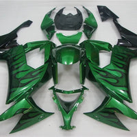 NT Aftermarket Injection ABS Plastic Fairing Fit for ZX10R 2008-2010 Green Black N001