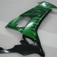 NT Aftermarket Injection ABS Plastic Fairing Fit for ZX10R 2008-2010 Green Black N001