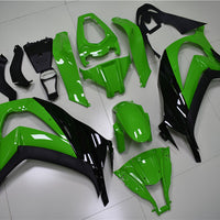 NT Aftermarket Injection ABS Plastic Fairing Fit for ZX10R 2011-2015 Black Green N003