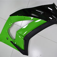 NT Aftermarket Injection ABS Plastic Fairing Fit for ZX10R 2011-2015 Black Green N003