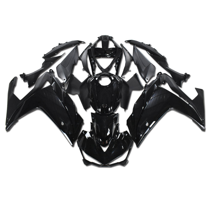 US STOCK NT Aftermarket Injection ABS Plastic Fairing Fit for YZF R3 2014-2018 R25 2015-2017 Black N001 Available in CA