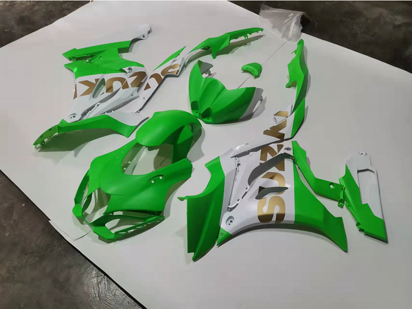 NT Aftermarket Injection ABS Plastic Fairing Fit for GSXR 1000 2017-2025 Green White Gold N4427