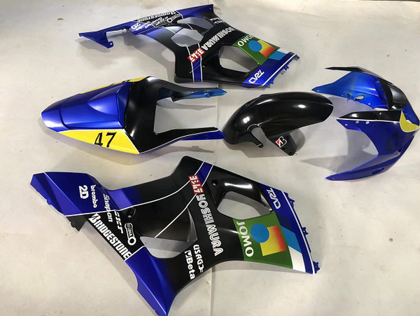 NT Aftermarket Injection ABS Plastic Fairing Fit for GSXR 1000 2003-2004 Blue Black N1487
