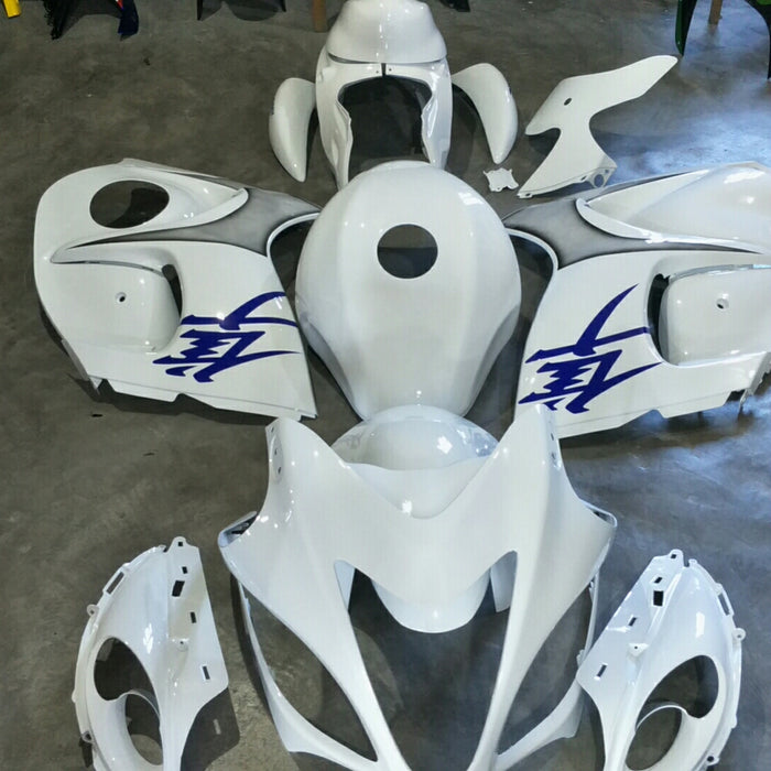 NT Aftermarket Injection ABS Plastic Fairing Fit for GSXR 1300 Hayabusa 2008-2020 White Blue N1921