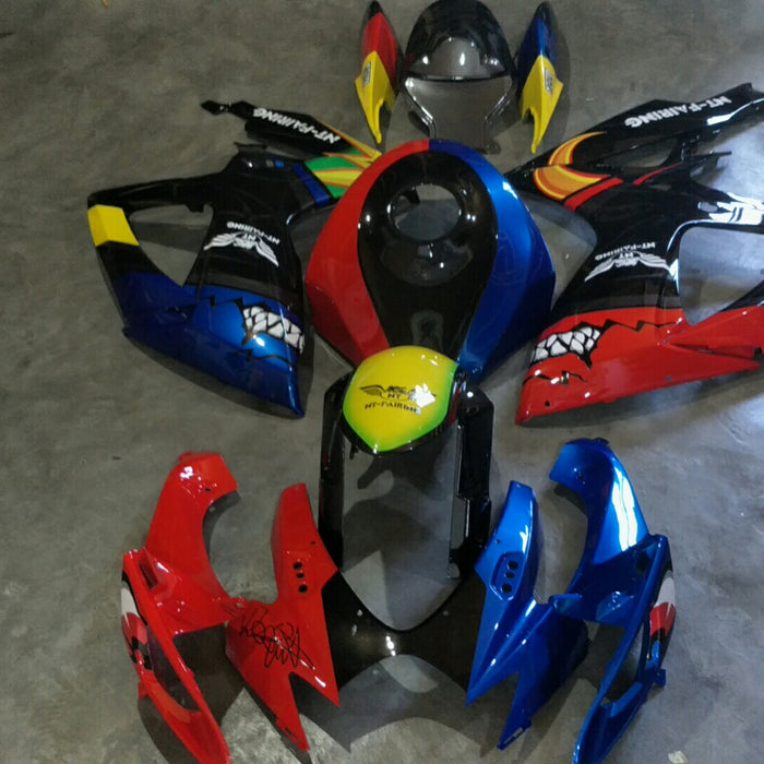 NT Aftermarket Injection ABS Plastic Fairing Kit Fit for  GSXR 600/750 2006-2007 Blue Red Shark