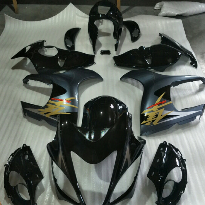 NT Aftermarket Injection ABS Plastic Fairing Fit for GSXR 1300 Hayabusa 2008-2020 Black Grey Gold N2607