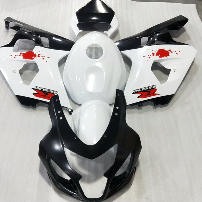 NT Aftermarket Injection ABS Plastic Fairing Fit for GSXR 600/750 2004-2005 Black White Red N3440