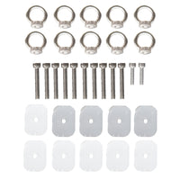 Two-seater Clear Kayak / Transparent boat / Clear Canoe / See through Kayak with aluminum frame, foam seat and white paddle.