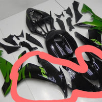 Green Black Front Nose Fairing & Right Side Upper Fairing Fit for Yamaha 2004-2006 YZF R1