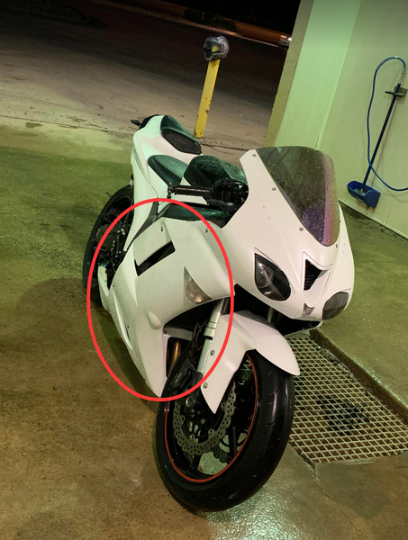 NT Aftermarket Injection ABS Plastic Glossy White Right Side Fairing Fit for ZX6R 636 2007-2008