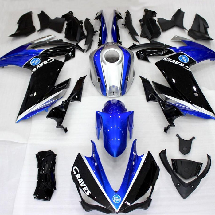NT Aftermarket Injection ABS Plastic Fairing Fit for YZF R3 2014-2018 R25 2015-2017 Blue Black Silver N0001
