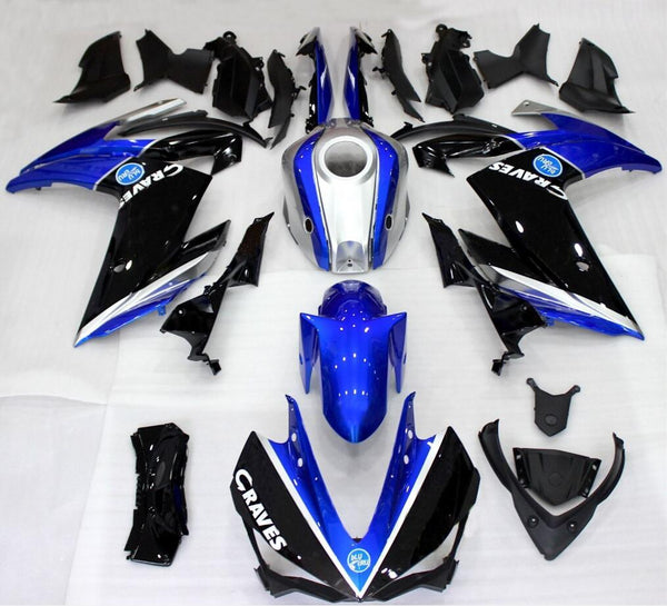 NT Aftermarket Injection ABS Plastic Fairing Fit for YZF R3 2014-2018 R25 2015-2017 Blue Black Silver N0001