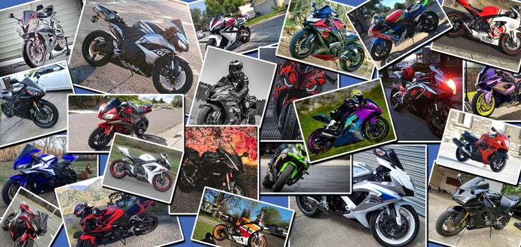 Custom Carbon Fiber Painted Fairing Kit fit for YZF R6 2008-2016 with HALF tank cover