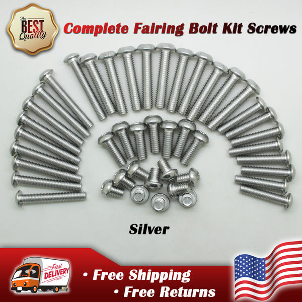 Complete Fairing Bolts Kit Fit for YAMAHA YZF R6 YZFR1 1998-2014 YZF6S 2002-2008 03-07 Black Red Green Blue Silver Gold