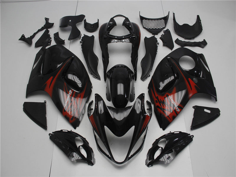 NT Fairing Fit for Suzuki 2008-2020 Hayabusa GSXR 1300 N006- Black Red | ABS Injection